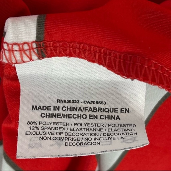 Nike Golf Polo Mens Large Stripe Print Performance Stretch Shirt Red - Picture 14 of 15